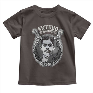 Harlem Renaissance Arturo Schomburg Toddler T Shirt TS09 Dark Chocolate Print Your Wear