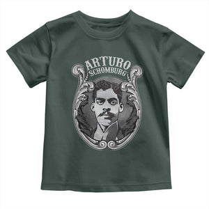 Harlem Renaissance Arturo Schomburg Toddler T Shirt TS09 Dark Forest Green Print Your Wear