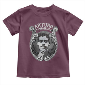 Harlem Renaissance Arturo Schomburg Toddler T Shirt TS09 Maroon Print Your Wear