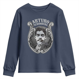 Harlem Renaissance Arturo Schomburg Youth Sweatshirt TS09 Navy Print Your Wear