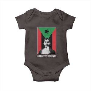 Arturo Schomburg Baby Onesie Harlem Renaissance Puerto Rican TS09 Dark Chocolate Print Your Wear