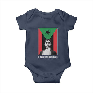 Arturo Schomburg Baby Onesie Harlem Renaissance Puerto Rican TS09 Navy Print Your Wear