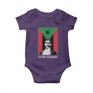 Arturo Schomburg Baby Onesie Harlem Renaissance Puerto Rican TS09 Purple Print Your Wear