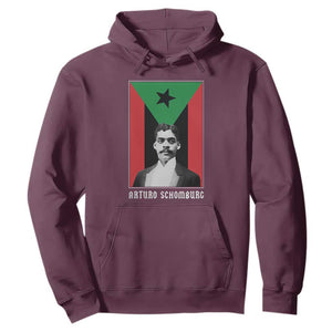 Arturo Schomburg Hoodie Harlem Renaissance Puerto Rican TS09 Maroon Print Your Wear