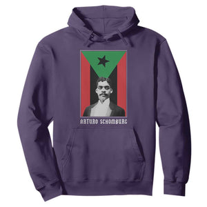 Arturo Schomburg Hoodie Harlem Renaissance Puerto Rican TS09 Purple Print Your Wear