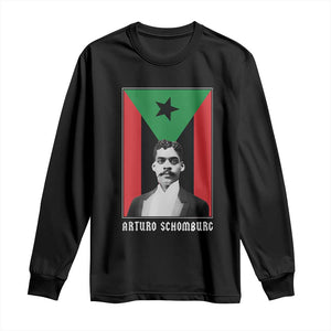 Arturo Schomburg Long Sleeve Shirt Harlem Renaissance Puerto Rican TS09 Black Print Your Wear