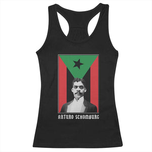 Arturo Schomburg Racerback Tank Top Harlem Renaissance Puerto Rican TS09 Black Print Your Wear