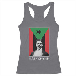 Arturo Schomburg Racerback Tank Top Harlem Renaissance Puerto Rican TS09 Charcoal Print Your Wear