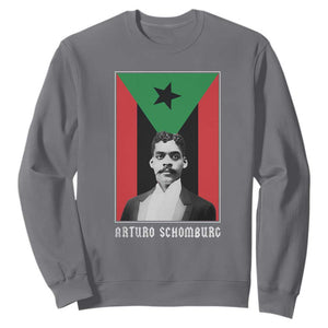 Arturo Schomburg Sweatshirt Harlem Renaissance Puerto Rican TS09 Charcoal Print Your Wear