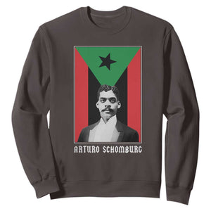 Arturo Schomburg Sweatshirt Harlem Renaissance Puerto Rican TS09 Dark Chocolate Print Your Wear