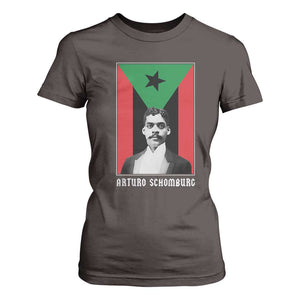 Arturo Schomburg T Shirt For Women Harlem Renaissance Puerto Rican TS09 Dark Chocolate Print Your Wear