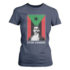 Arturo Schomburg T Shirt For Women Harlem Renaissance Puerto Rican TS09 Navy Print Your Wear