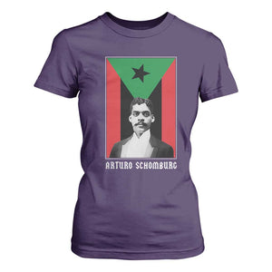 Arturo Schomburg T Shirt For Women Harlem Renaissance Puerto Rican TS09 Purple Print Your Wear