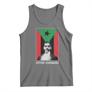 Arturo Schomburg Tank Top Harlem Renaissance Puerto Rican TS09 Black Heather Print Your Wear