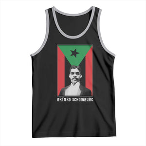 Arturo Schomburg Tank Top Harlem Renaissance Puerto Rican TS09 Black Athletic Heather Print Your Wear