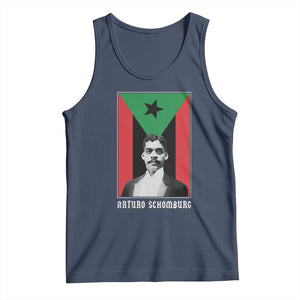 Arturo Schomburg Tank Top Harlem Renaissance Puerto Rican TS09 Navy Print Your Wear