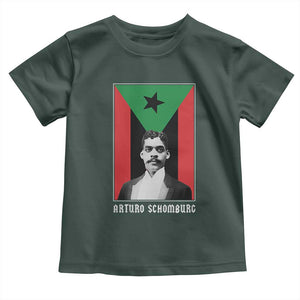 Arturo Schomburg Toddler T Shirt Harlem Renaissance Puerto Rican TS09 Dark Forest Green Print Your Wear