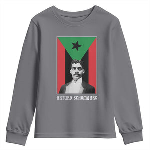 Arturo Schomburg Youth Sweatshirt Harlem Renaissance Puerto Rican TS09 Charcoal Print Your Wear