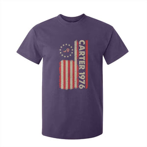 Jimmy Carter T Shirt For Kid 39th US President 1976 Retro American Flag TS09 Purple Print Your Wear