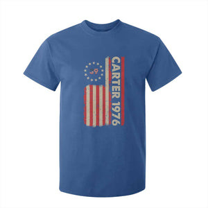 Jimmy Carter T Shirt For Kid 39th US President 1976 Retro American Flag TS09 Royal Blue Print Your Wear