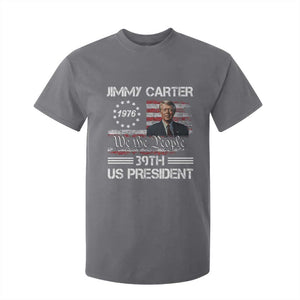 Jimmy Carter T Shirt For Kid 39th US President 1976 We The People American Flag TS09 Charcoal Print Your Wear