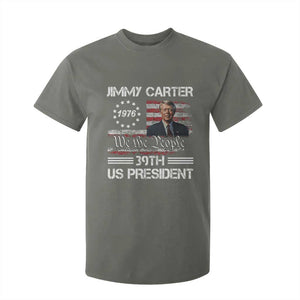 Jimmy Carter T Shirt For Kid 39th US President 1976 We The People American Flag TS09 Military Green Print Your Wear