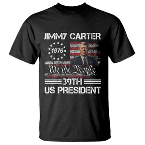 Jimmy Carter T Shirt 39th US President 1976 We The People American Flag TS09 Black Print Your Wear