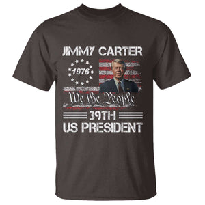 Jimmy Carter T Shirt 39th US President 1976 We The People American Flag TS09 Dark Chocolate Print Your Wear