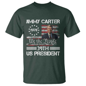 Jimmy Carter T Shirt 39th US President 1976 We The People American Flag TS09 Dark Forest Green Print Your Wear