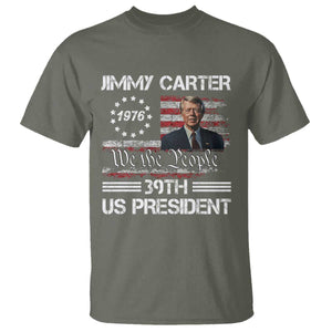 Jimmy Carter T Shirt 39th US President 1976 We The People American Flag TS09 Military Green Print Your Wear