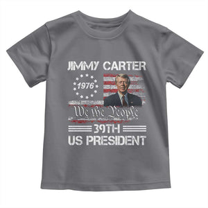 Jimmy Carter Toddler T Shirt 39th US President 1976 We The People American Flag TS09 Charcoal Print Your Wear