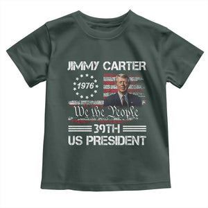 Jimmy Carter Toddler T Shirt 39th US President 1976 We The People American Flag TS09 Dark Forest Green Print Your Wear