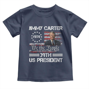 Jimmy Carter Toddler T Shirt 39th US President 1976 We The People American Flag TS09 Navy Print Your Wear