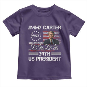 Jimmy Carter Toddler T Shirt 39th US President 1976 We The People American Flag TS09 Purple Print Your Wear