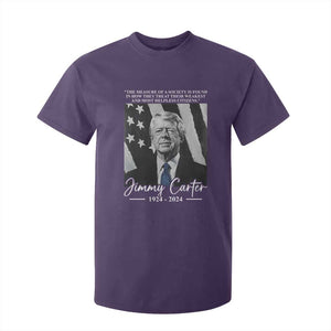 Jimmy Carter Quote T Shirt For Kid The Measure Of A Society TS09 Purple Print Your Wear