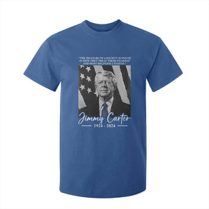 Jimmy Carter Quote T Shirt For Kid The Measure Of A Society TS09 Royal Blue Print Your Wear