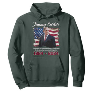 Jimmy Carter Hoodie A Legacys Of Peace And Humanitys TS09 Dark Forest Green Print Your Wear