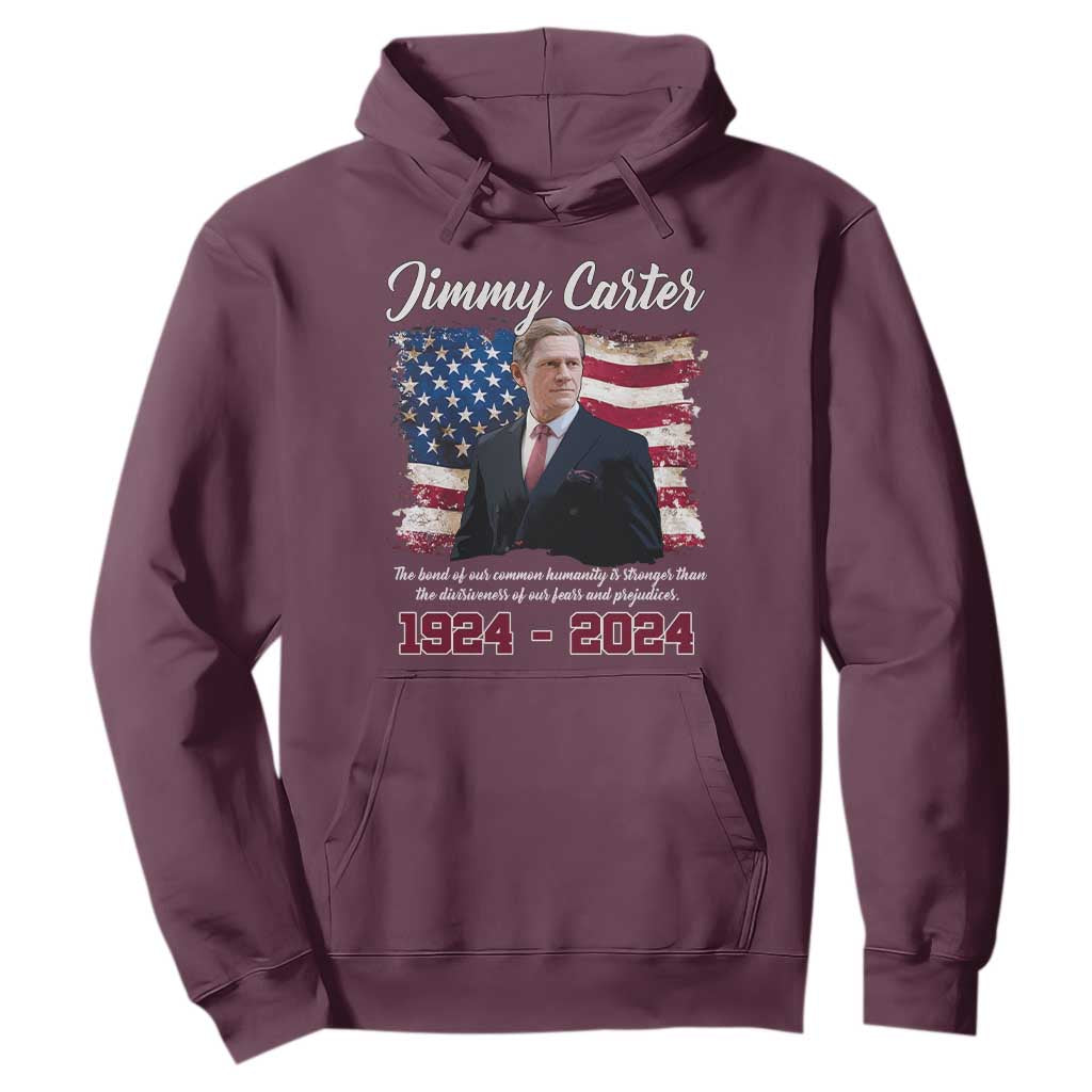 Jimmy Carter Hoodie A Legacys Of Peace And Humanitys TS09 Maroon Print Your Wear