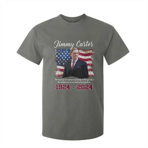 Jimmy Carter T Shirt For Kid A Legacys Of Peace And Humanitys TS09 Military Green Print Your Wear