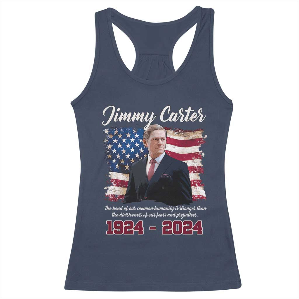 Jimmy Carter Racerback Tank Top A Legacys Of Peace And Humanitys TS09 Navy Print Your Wear