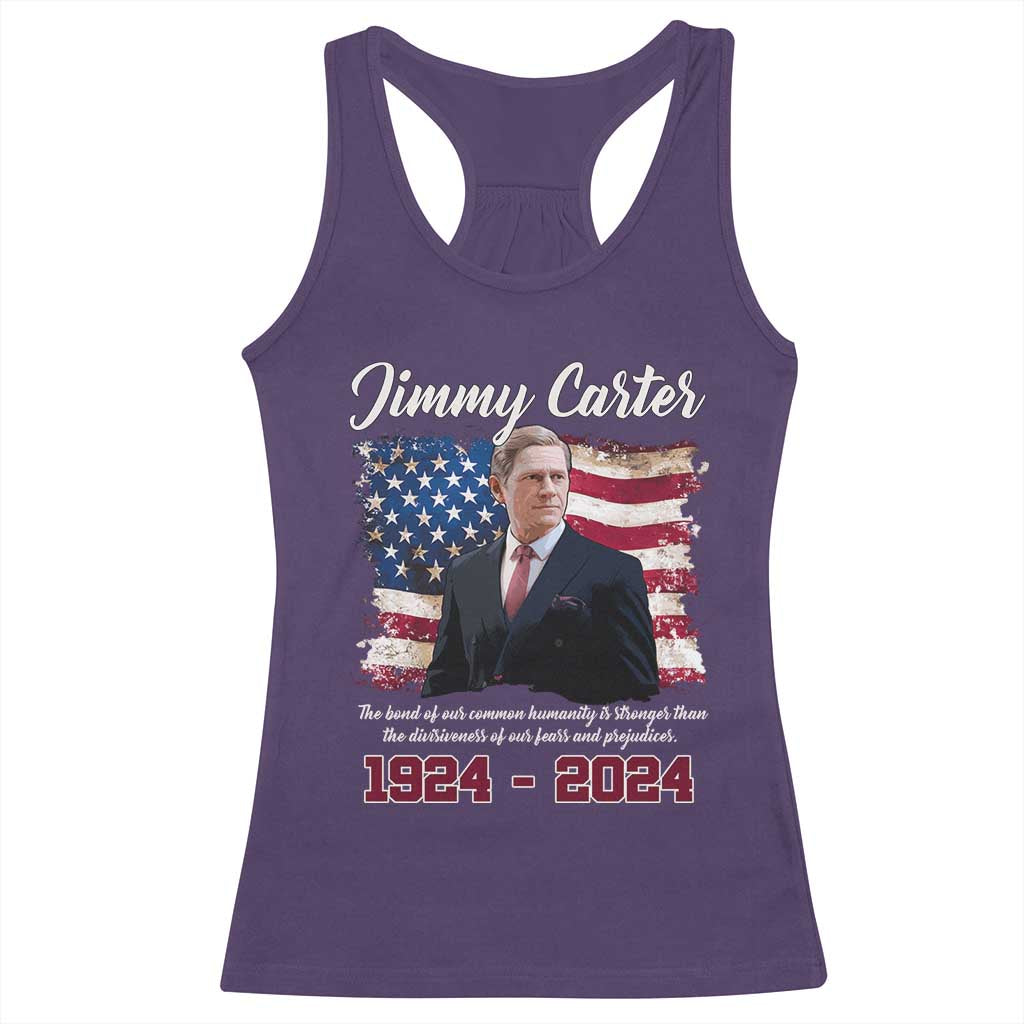 Jimmy Carter Racerback Tank Top A Legacys Of Peace And Humanitys TS09 Purple Print Your Wear