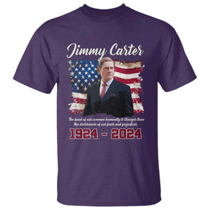 Jimmy Carter T Shirt A Legacys Of Peace And Humanitys TS09 Purple Print Your Wear