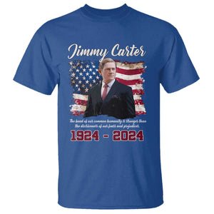 Jimmy Carter T Shirt A Legacys Of Peace And Humanitys TS09 Royal Blue Print Your Wear