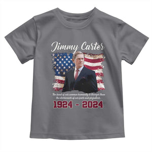 Jimmy Carter Toddler T Shirt A Legacys Of Peace And Humanitys TS09 Charcoal Print Your Wear