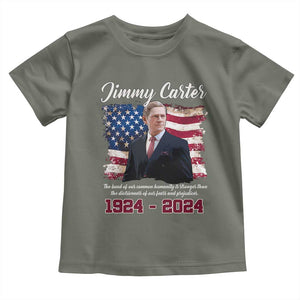 Jimmy Carter Toddler T Shirt A Legacys Of Peace And Humanitys TS09 Military Green Print Your Wear