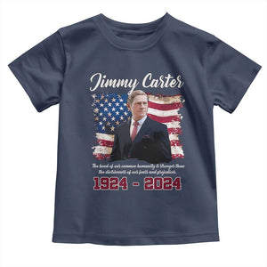 Jimmy Carter Toddler T Shirt A Legacys Of Peace And Humanitys TS09 Navy Print Your Wear