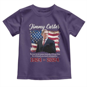 Jimmy Carter Toddler T Shirt A Legacys Of Peace And Humanitys TS09 Purple Print Your Wear