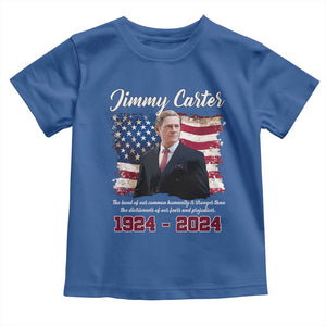 Jimmy Carter Toddler T Shirt A Legacys Of Peace And Humanitys TS09 Royal Blue Print Your Wear