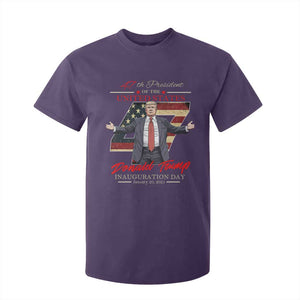 Trump Inauguration Day 2025 T Shirt For Kid 47th US President American Flag TS09 Purple Print Your Wear