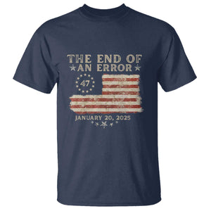 Trump Inauguration Day 2025 T Shirt End Of An Error TS09 Navy Print Your Wear